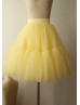 Yellow Tulle knee Length Tutu Skirt